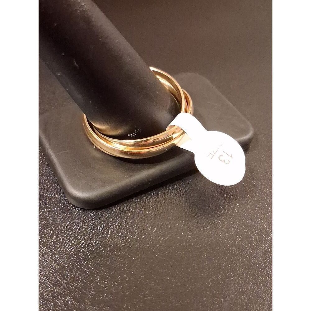 18k GF Interlinked Size 13 Rings New - Picture 4 of 4